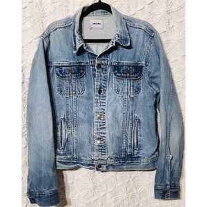 VTG Dakota‎ Jacket Mens USA Made Five Brothers Denim Utility Pocket Eagle Head